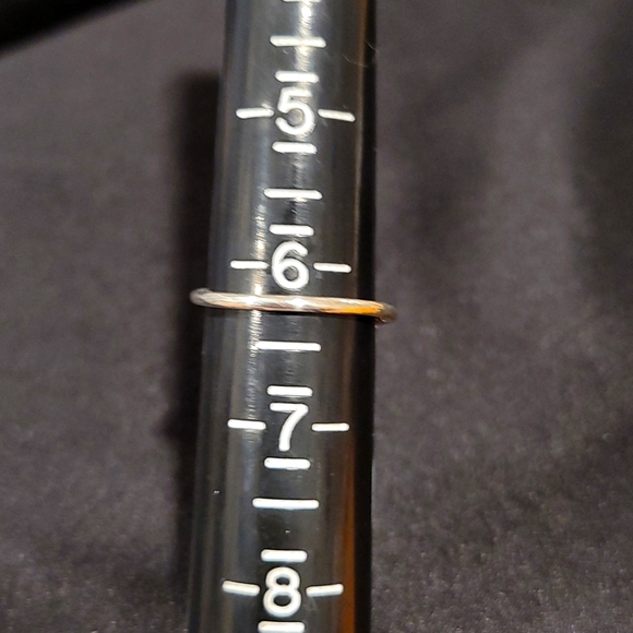 Lavender Amethyst & Sterling Silver Ring Sz 6.25 - Picture 4 of 5